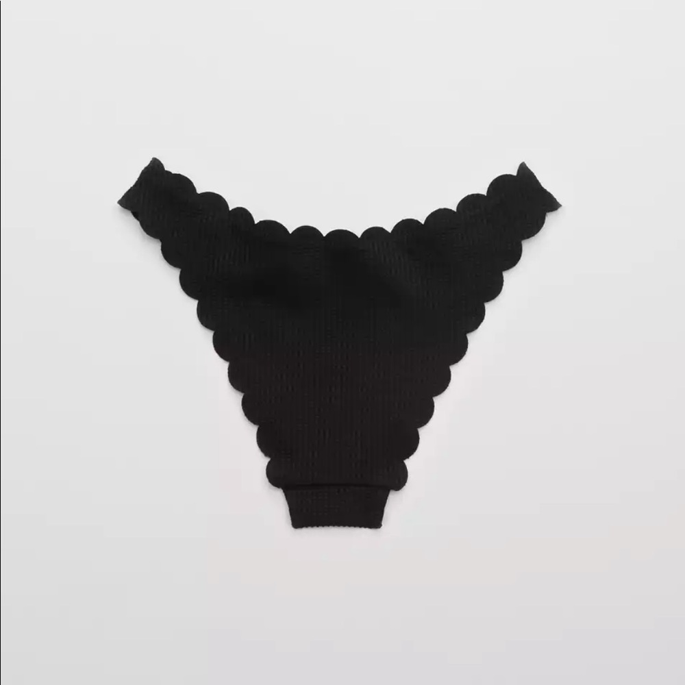 Aerie Waffle Scalloped Bikini Bottom